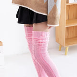 Zingj Style Knitting Socks Over The Knee Long Tube Long Pile Socks For