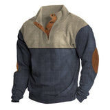 And Winter New Men's Outdoor Jacket Corduroy Leisure Collar Long