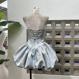 Exquisite Buckle National Style Elements Ponum Tecticle Boobs Fish Bone Waist Short Skirt Strap