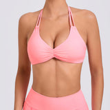 Zingj Adjustable Button Hanging Neck Beautiful Back Yoga Vest Women's Tight Sports Top Quick Dry Fitness Bra 74068-Outfit