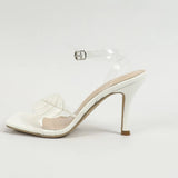 Ms. High Heel Sandals Square Head Thin Heel Toe Buckle Fashion Temperament Simple High