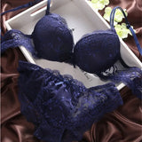Women's Push Up Sexy Bra Set Black Underwear&amp;Panties Comfortable Breathable Bra Set Sexy Good Lace Underwear For