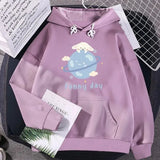 Womens Loose Streetwear Sweatshirts Hoodies Women Hooded Simple Leisure Oversize Pullovers Korean Style Warm