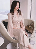 Sister Fan Workplace Suit Jumpsuit Women's Autumn New Korean Temperament Suit Neck