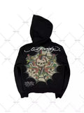 Skull Hoodie Y2k Vintage Gothic Autumn And Winter Hip Hop Long-Sleeved Coat Loose Hooded
