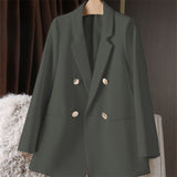 And Autumn Small Suit Jacket Women 2025 New Korean Version Of Loose Leisure Net Red Coffee-Color Suit Women's