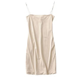 Zingj Slimming Shows A Thin, High-Waisted Double-Layer Flat-Mouth Dress, A Woman's Summer Tight Buttocks Sling
