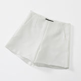 Zingj New Shorts Female Spring And Autumn High Waist Show Thin Casual Black Wide-Leg Suit A-Word Pants Wearing Spring And Autumn Boots