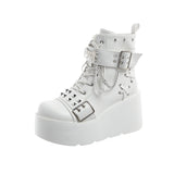 Cos Boots Punk Windy Bottom Martin Boots Belt Buckle Knight Short Boots Teling Stylish Short