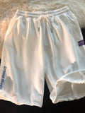 shorts women solid color half pants 2022 summer new Korean fashion preppy style casual loose high waist straight