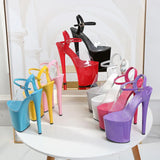 Zingj 17Cm20cm Special High Heels Capillary With Sexy Waterproof Platform Hate Day Superb High Slippers Female