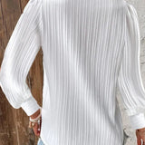 Zingj Wise Style Autumn Long Sleeve V Collar Lace Splicing
