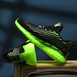 Leather Men Running Shoes For Women Sping Breathable Walking Athletic Sport Shoes Designer Comfortable Jogging