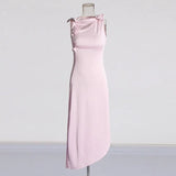 Dress Dress Woman 2025 Spring New Fashion Three-Dimensional Flower Stitched Design-Sensitive Bag-Buffed