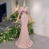 Engagement Dress Girl Light Extravagant Evening Dress Pink Toast Bridal Small Fishtail Senior Vocal