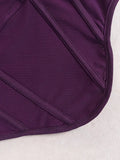 Mesh Square Neck Corset Top-Outfit