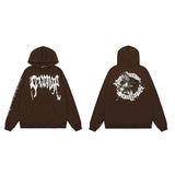 Brand Sweater Keel Smoke Couple Skull Men And Women Loose High Street Pure Cotton