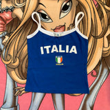 Blue Italia Tank Top-Outfit