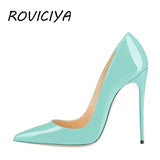 Thin High Heels Women Dress Shoes 8/10/12 cm Heels Stilettos Women Pumps Party Shoes Summer Color QP003