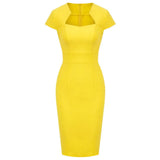 50s 60s Womens Summer Floral Retro Vintage Dresses Wear to Work Business Office Party Sheath Bodycon Pencil