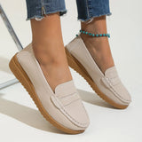 Zingj Doudou Shoes For Women In Summer 2023 Round Head Flat-Bottomed Simple Casual Mother