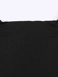 Solid Color Off Shoulder Slim Long Sleeve Tee- Outfit