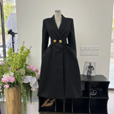 Popular High-End Vogue Collection Of Thin Coat Lady Main Air Field Retro Autumn And Winter Coat