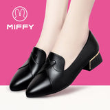 Yuan For A Pair Of Clearance High-Heeled Shoes Breathable Soft Leather Ladies Shoes Fashion Single Shoes Soft Soles Mother