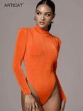 New Autumn Bodysuits Women Clothes Long Sleeves Winter Warm Slim fit Female Sexy Solid Bodysuit Casual Tops Women