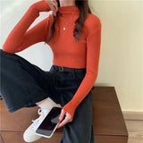 Winter Knitted Sweater Women 2021 Autumn Winter Korean Turtleneck Long Sleeve Pullover Female Jumper Green