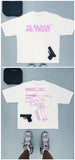 Men's T-Shirt Y2K Short-Sleeved Men's Former Dormitory Hip-Hop Loose Letter Printing Handsome Fried Street Round Collar Cotton Oversized