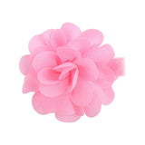 Pcs/lot Chiffon Petals Flower Hair Clips For Baby Girls Solid Hairpins Headdress Barrettes Floral Headwear Hair