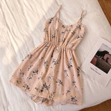 Sleeveless Floral Women Jumpsuits Summer Beach Wide Leg Overalls Fashion Korean Playsuits Bohemian Print Strap