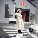Medium And Long Style To Overcome The Female 2024 Winter New Korean Version Of The Thick Loose Warm Padded Clothes Large Size Women's Cotton Clothes-Outfit