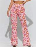 Charming Summer Floral Sexy Bell-bottom