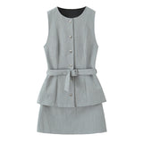 Women's Dress 2025 New Fashion Temperament Two-Piece Effect Of The Short