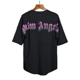 Shoulder Short Sleeve Men Printing Women Couple Back Loose