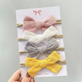 Soft Nylon Baby Girl Headband Bowknot Newborn Headbands Elastic Hair Bands Infant Turban Headwear Kids Hair