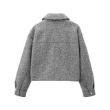 Women's Fashioned Clip Pocket With Long Sleeve Jacket Jacket In Fall 2025