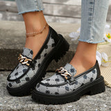 British Wind Black Leather Shoes Women 2025 Summer New Thick Soles Pedal French Lefu