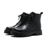 Zingj Zipper Short Boots Men's Platform Spring And Autumn Single Shoes 2023 New Martins Ins Trendy Versatile Show Thin