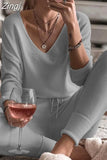 Women Two Piece Sets Tracksuit Hooded Long Sleeve Homewear Suit Autumn Winter Sport Pants Set Pajama Set Women Pajama