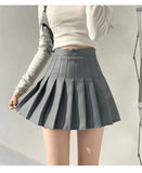 Elastic Force Is Tight Waist 100 Folded Skirt Girl Jk Uniform A Word Skirt College Small High Waist Thin Short