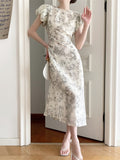 Women Fashion Vintage Prom Tank Dress Elegant Sleeveless Slim Vestdios Female A Line Party