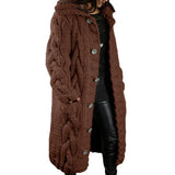 Neck Women's Oversized Sweater Coat Fashion