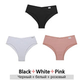 3PCS/Set Cotton Brazilian Panties Woman 2021 Female Panties Lingerie Sexy Thongs Woman Brazilian Pantys Plus Size