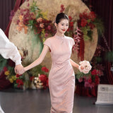Engagement Cheongsam 2025 New New Chinese-Style Young Wedding To Toast Dress