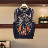 size women's 2021 spring and autumn new fashion shirt knitted sweater vest vest