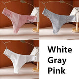 Cotton Panties Women G-String Ladies Sexy Panties Ladies Ladies Thong Underwear Solid Color Comfortable Lace Edge