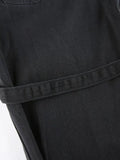 Goth metal buckle pocket cargo pants- Outfit